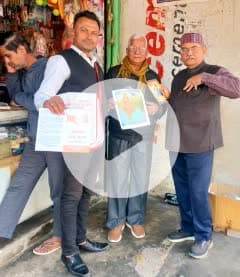 संघ शताब्दी वर्ष मे संघ ने घर घर पहुंचाया संस्कारित विकसित भारत का संकल्प... संघर्ष के 100वर्ष पुस्तक का वितरण किया विश्राम सिंह यादव एडवोकेट