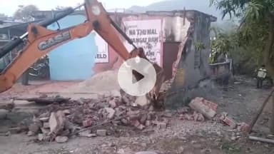 बंगाणा: लठियाणी में अवैध कब्जे पर चला पीला पंजा, प्रशासन ने कोर्ट के आदेशों पर की कार्रवाई