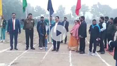 भभुआ: भभुआ के एक निजी विद्यालय में वार्षिक खेल सप्ताह का शुभारंभ NCC 42 बिहार बटालियन के लेफ्टिनेंट कर्नल ने किया