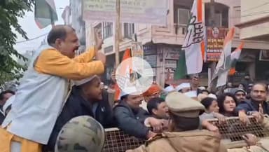 कानपुर: कानपुर में भाजपा जिला कार्यालय घेरने जा रहे कांग्रेसी हुए गिरफ्तार