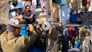 भीलवाड़ा में यूआईटी का चला पीला पंजा, तोड़े गए अतिक्रमण, विरोध कर रहे एक व्यक्ति को किया गिरफ्तार