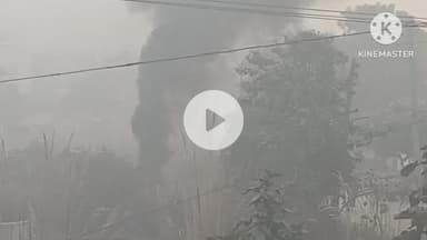 पानीपत: पानीपत सेक्टर 29 पार्ट 2: फैक्ट्रियों द्वारा खुले में कचरा जलाने से प्रदूषण