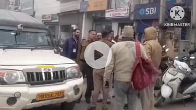 पानीपत: समालखा में सर्विस लाइन पर अतिक्रमण करने वालों के खिलाफ पुलिस प्रशासन ने की कार्रवाई, चालान काटे