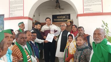 मन्नू सिंह जिलाध्यक्ष भारतीय किसान यूनियन अराजनैतिक के नेतृत्व में सौंपा गया ज्ञापन