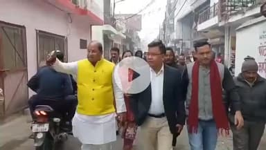 कानपुर: विधायक सुरेंद्र मैथानी ने के डी ए वी सी मदन सिंह के साथ मस्वानपुर के रफाका नाले का किया स्थलीय निरीक्षण