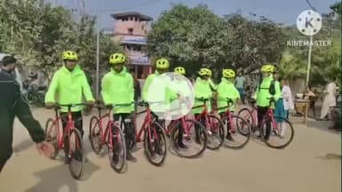 घाघरा: वीर बिरसा मुंडा साइक्लोथोन यात्रा गुमला से घाघरा पहुंची, कमांडिंग ऑफिसर समेत 8 लोग शामिल हुए