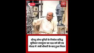 प्रसिद्ध मूर्तिकार रामसुतार का निधन, 100 वर्ष की उम्र में ली अंतिम सांस #UPNews #Ramsutar
