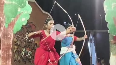 बीना: उत्कृष्ट विद्यालय मैदान में गोंड सभ्यता के महानायकों की गाथाओं पर आधारित नृत्य-नाट्य समारोह में बड़ी संख्या में लोग शामिल