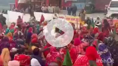 वाराणसी के शास्त्री घाट पर हुआ जमकर विरोध प्रदर्शन