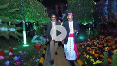 कांके: पुरुलिया रोड स्थित आर्च बिशप हाउस में क्रिसमस उत्सव में शामिल हुए सीएम हेमंत सोरेन