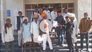 डग: किसानों ने जल समाधि की दी चेतावनी, डग में राष्ट्रीय किसान संघ के साथ तहसीलदार को सौंपा ज्ञापन