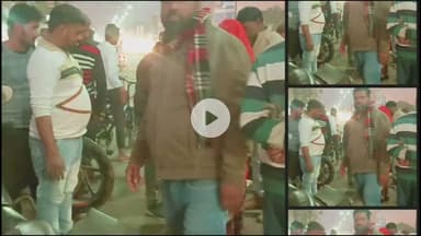 एक बाइक चालक ने दूसरे बाइक चालक को मारा कट बाइक चालक महिला सहित नीचे गिरा बड़ा हादसा टला