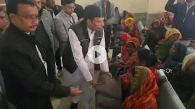 सफीपुर: सफीपुर में विधायक, एसडीएम और बीडीओ ने जरूरतमंदों को ठंड से राहत देने के लिए बांटे कंबल