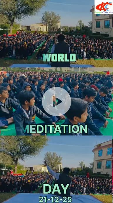 बच्चों को आज की भागदौड़ भरी जीवनशैली में मानसिक रूप से सशक्त और शांत बनाए रखने के उद्देश्य से ध्यान सत्र आयोजित किया गया