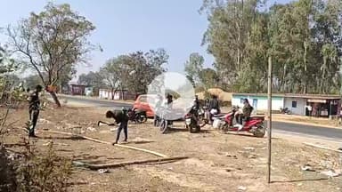महामाया मंदिर  केनापारा  के पास जबरदस्ती अतिक्रमण हो रहा है ग्रामीणों के द्वारा