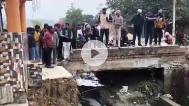 महाराजगंज: चौक N.P में पुलिया निर्माण में लापरवाही से हनुमान मंदिर क्षतिग्रस्त, बजरंग दल के हस्तक्षेप से रुका कार्य