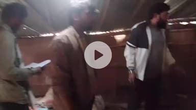 ghudal me aaj search ko gira diya gya bajrang dal walo ne jay shree ram