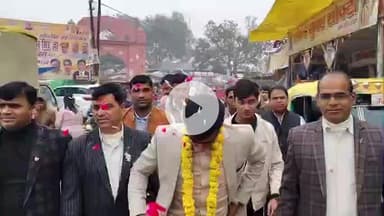 बाह: बटेश्वर का लाल लेफ्टिनेंट बनकर गांव लौटा, गाजे-बाजे के साथ हुआ भव्य स्वागत