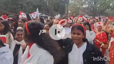 पाकुड़: धनुषपूजा गिरीजाघर परिसर में क्रिसमस कार्निवल, सैकड़ों ईसाईयों ने लिया हिस्सा