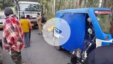 हरिद्वार: गैंदीखाता लालढांग मार्ग पर नशे में डंपर चलाने के आरोप में चालक को लोगों ने पकड़कर पुलिस को सौंपा