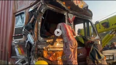 शिवपुरी: सलैया गांव के पास ट्रकों की भिड़ंत में मृत चालक का पोस्टमार्टम कराकर शव परिजनों को सौंपा, पुलिस ने जांच शुरू की