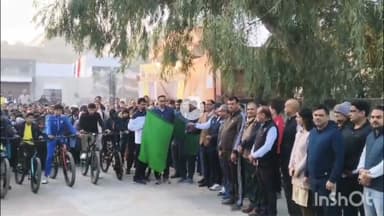 चूरू: चूरू में युवा स्वास्थ्य के प्रति जागरूकता के लिए विकास यात्रा, विधायक सहारण रहे मौजूद