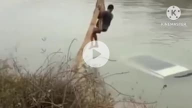 पानीपत: गोहाना रोड पर बिंझौल चौक के पास नहर में गिरी कार, युवक शीशा तोड़कर निकला बाहर