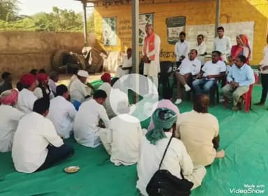 चितलवाना: टांपी गांव में विकास रथ यात्रा का स्वागत किया गया