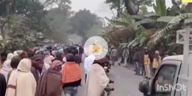 सुपौल: सुपौल के पिपरा में अतिक्रमण पर बुलडोजर चला, लगभग 100 महादलित परिवारों के घर तोड़े गए