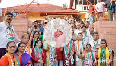 श्रीवर्धन: श्रीवर्धन येथे महायुतीच्या विजयी मिरवणूक रॅलीत खासदार सुनील तटकरे यांचा सहभाग