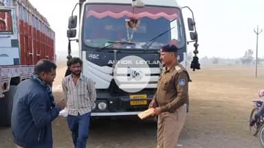 मऊगंज: मऊगंज में नो एंट्री का उल्लंघन करने पर यातायात पुलिस की बड़ी कार्रवाई, 6 भारी वाहन ज़ब्त