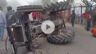 कानपुर: गंगा बैराज में ट्रैक्टर ट्राली पलटी ,7 लोग घायल ,2 की हालत गंभीर