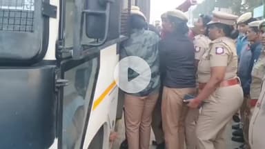 வண்டலூர்: கூடுவாஞ்சேரியில் போராட்டத்தில் ஈடுபட்டு வந்த செவிலியர்களை போலீசார் குண்டுகட்டாக கைது செய்தனர்