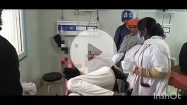 आरा: हसनपुर गांव में पशु के चार कुटी मशीन में काटने के दौरान किसान का दाहिना हाथ का पांचों उंगली कटा, अस्पताल में भर्ती