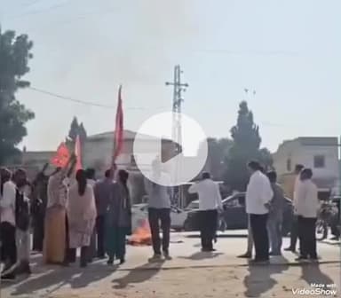 चितलवाना: आहोर में बांग्लादेशी हिंदुओं पर अत्याचार के खिलाफ हुआ जमकर प्रदर्शन