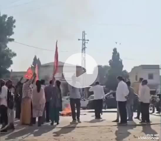 चितलवाना: आहोर में बांग्लादेशी हिंदुओं पर अत्याचार के खिलाफ हुआ जमकर प्रदर्शन