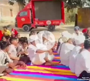 चितलवाना: मेंगलवा गांव में विकास रथ पहुंचा, सरकारी योजनाओं की दी गई जानकारी