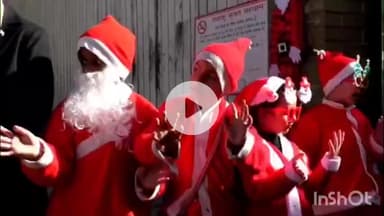 चम्बा: चम्बा में धूमधाम से मनाया गया क्रिसमस पर्व, सांता क्लॉज ने बच्चों में बांटे उपहार