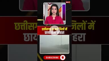 छत्तीसगढ़ के कई जिलों में छाया घना कोहरा। #cgweatherupdate #cgweathernews #viralshorts