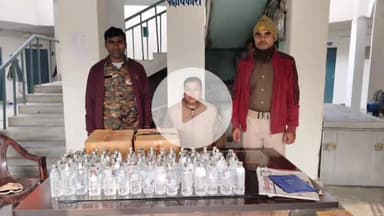 बेलसंड: परसौनी थाना पुलिस की बड़ी कार्रवाई, 150 बोतल नेपाली सौंफी शराब जब्त