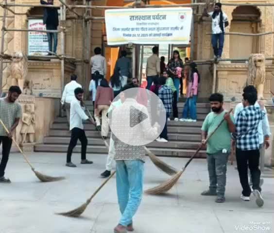 चितलवाना: सुंधा माता में आयोजित हुआ सफाई कार्यक्रम