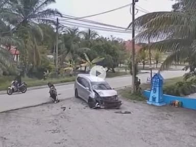 खतरनाक हादसा बाइक राइडर एवं कर की भिड़ंत. एक्सीडेंट के लिए जिम्मेदार कौन..