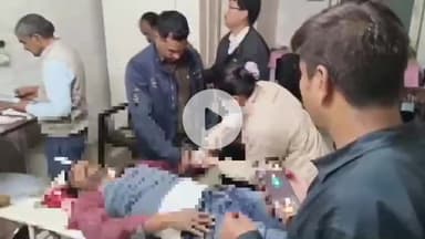 बीना: जनपद पंचायत कार्यालय के पास सीसीटीवी ठीक करते समय पुलिस आरक्षक सीडी से गिरकर घायल