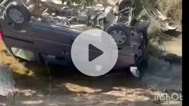 गोरमी: अनियंत्रित होकर खाई में गिरी कार, बड़ा हादसा टला