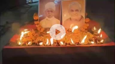 बेलागंज: बेलागंज में अटल बिहारी वाजपेयी और मदन मोहन मालवीय की जयंती पर दीपोत्सव