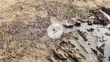 हमीरपुर: सुमेरपुर कस्बे में नाले का पानी बहने से बांदा मार्ग हो रहा है खराब