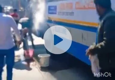 बारां: बारां से इटावा जा रही रोडवेज बस में आग लगने से मची अफरा-तफरी, 30 से अधिक यात्री थे बस में सवार