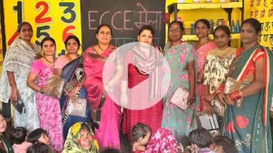 तिल्दा: तिल्दा के आंगनबाड़ी में ECCE मेला, पार्षद रानी सौरभ जैन सहित अन्य हुए उपस्थित