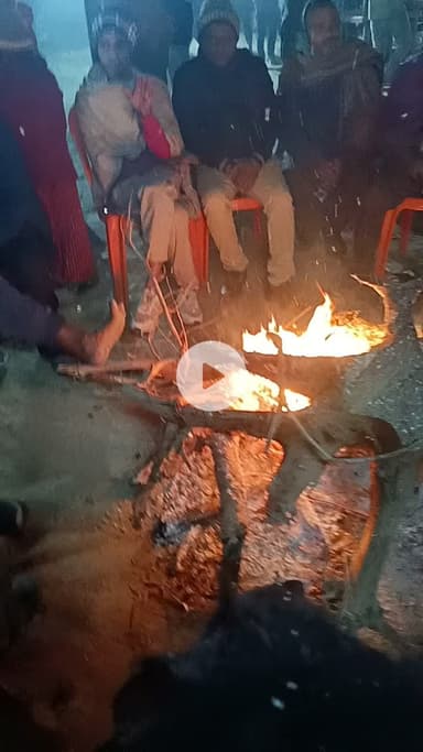 काफी ठंड का मौसम है बिहार मधेपुरा