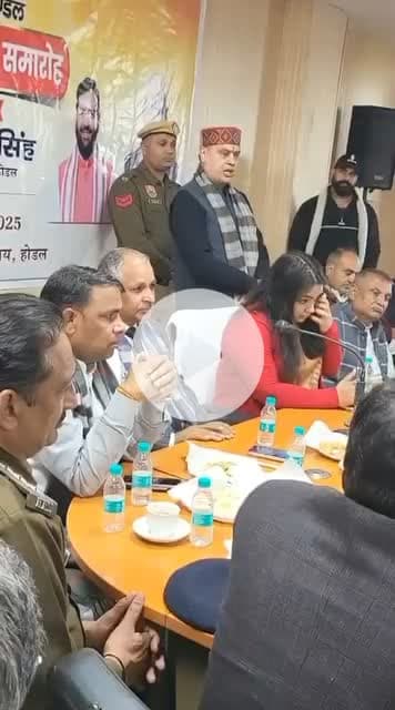 विधायक हरेंद्र राम रतन ने होडल में  की अधिकारीओं के साथ अहम बैठक